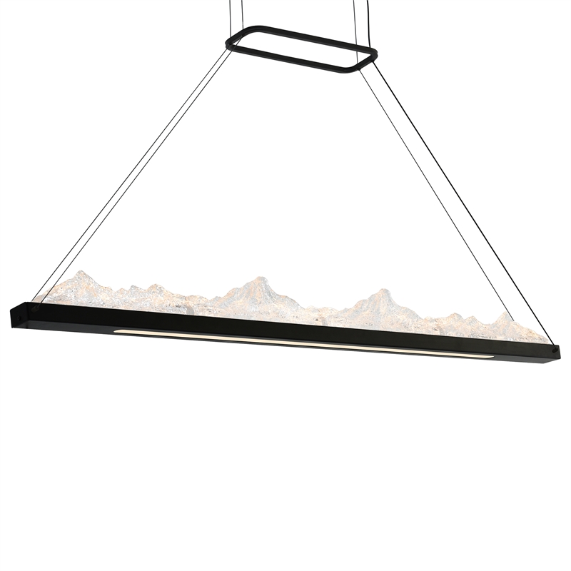 CWI Lighting Himalayas Integrated LED Black Chandelier