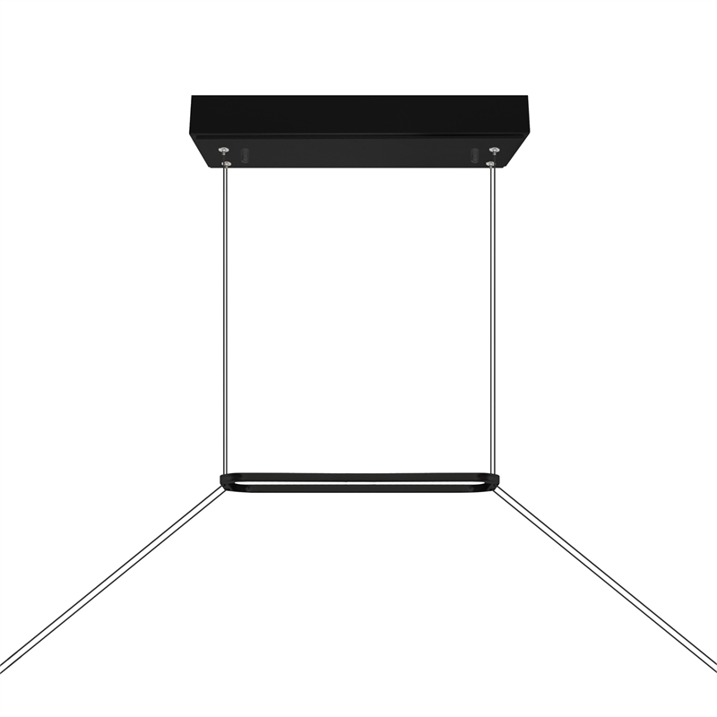 CWI Lighting Himalayas Integrated LED Black Chandelier