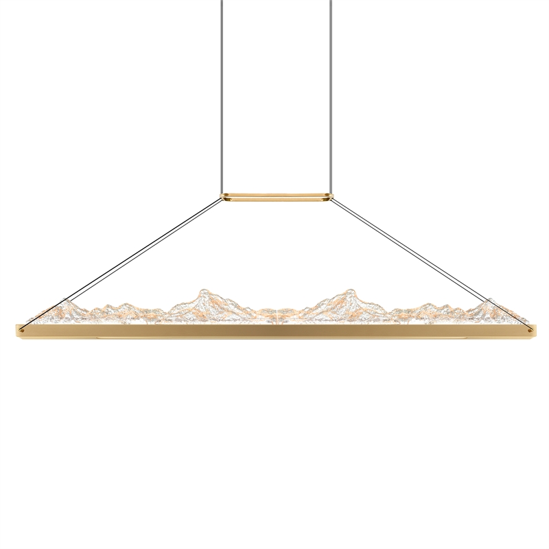 CWI Lighting Himalayas Integrated LED Brass Chandelier