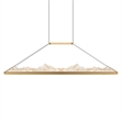 CWI Lighting Himalayas Integrated LED Brass Chandelier