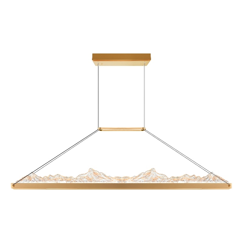 CWI Lighting Himalayas Integrated LED Brass Chandelier