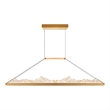 CWI Lighting Himalayas Integrated LED Brass Chandelier