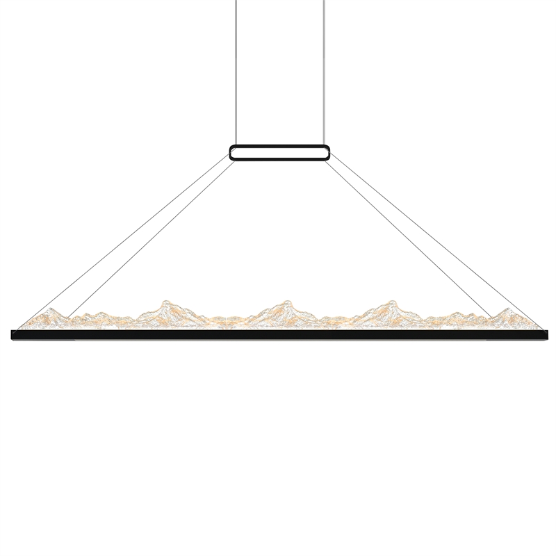 CWI Lighting Himalayas Integrated LED Black Chandelier