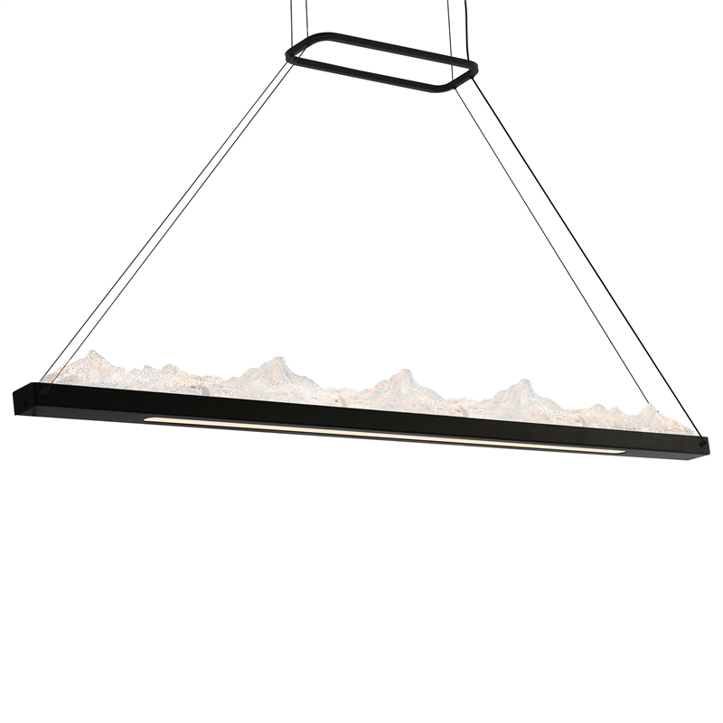 CWI Lighting Himalayas Integrated LED Black Chandelier