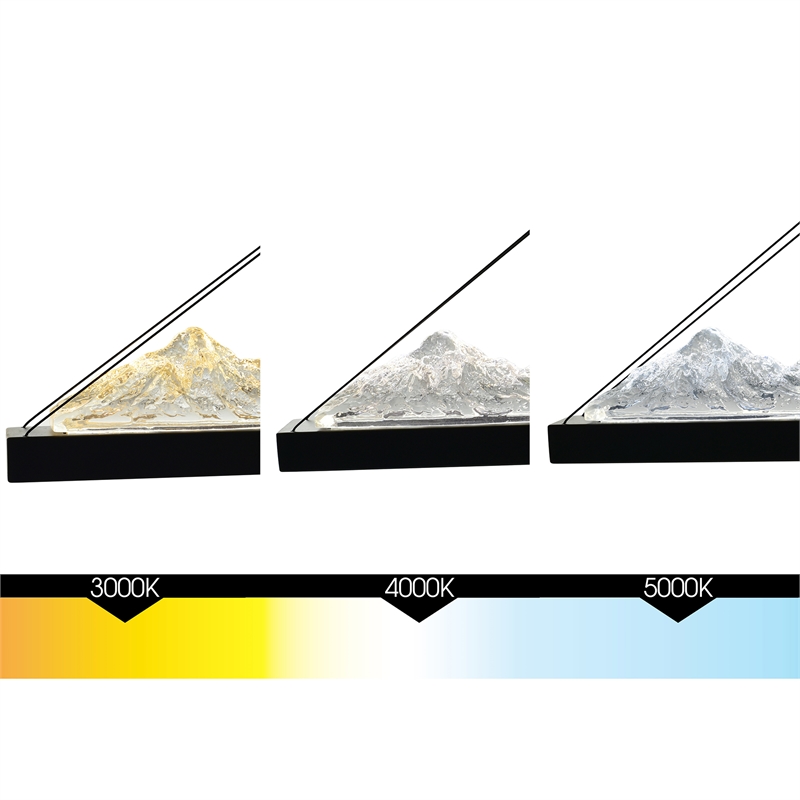 CWI Lighting Himalayas Integrated LED Black Chandelier
