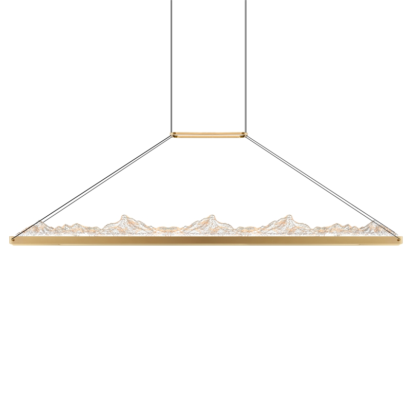 CWI Lighting Himalayas Integrated LED Brass Chandelier