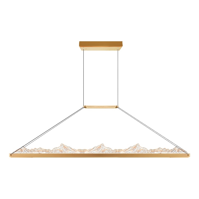 CWI Lighting Himalayas Integrated LED Brass Chandelier