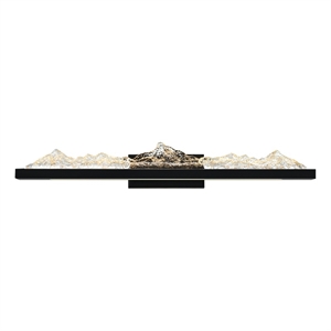 CWI Lighting Himalayas Integrated LED Black Vanity Light