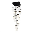 CWI Lighting Lava Integrated LED Black Chandelier