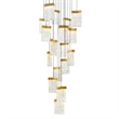 CWI Lighting Lava Integrated LED Brass Chandelier