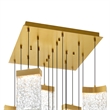 CWI Lighting Lava Integrated LED Brass Chandelier