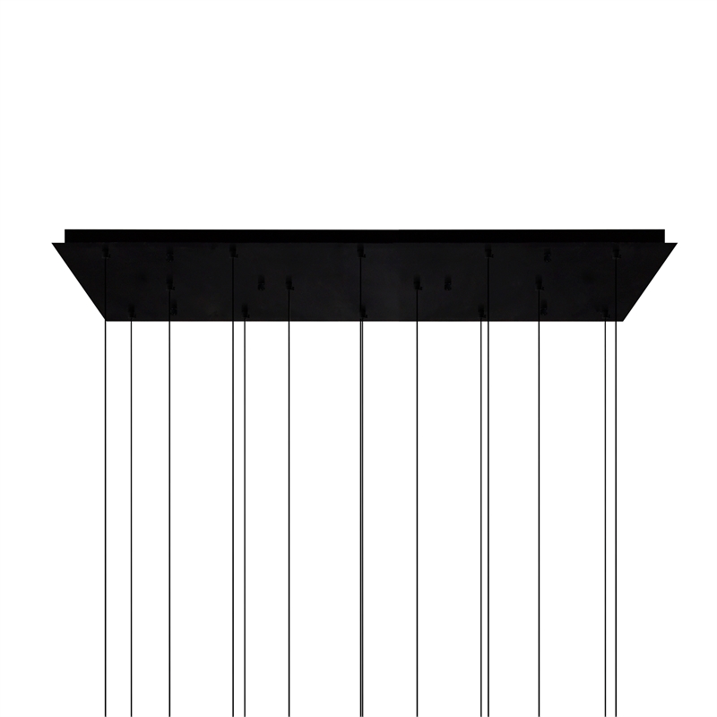 CWI Lighting Lava Integrated LED Black Chandelier