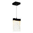 CWI Lighting Lava Integrated LED Black Mini Pendant