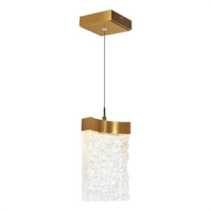 CWI Lighting Lava Integrated LED Brass Mini Pendant