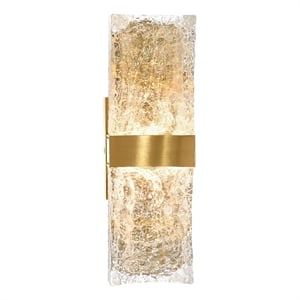 CWI Lighting Lava Integrated LED Brass Wall Light