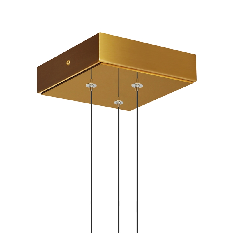 CWI Lighting Stagger Integrated LED Brass Mini Pendant