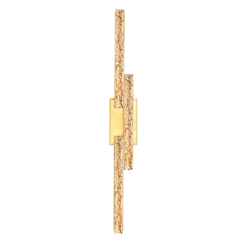 CWI Lighting Stagger Integrated LED Brass Vanity Light