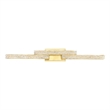 CWI Lighting Stagger Integrated LED Brass Vanity Light