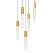 CWI Lighting Greta Integrated LED Brass Mini Pendant