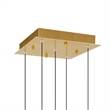 CWI Lighting Greta Integrated LED Brass Mini Pendant