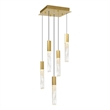 CWI Lighting Greta Integrated LED Brass Mini Pendant