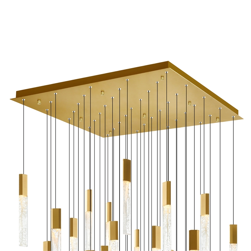CWI Lighting Greta Integrated LED Brass Chandelier