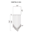 CWI Lighting Greta Integrated LED Brass Chandelier