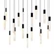 CWI Lighting Greta Integrated LED Black Chandelier