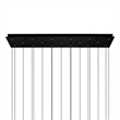 CWI Lighting Greta Integrated LED Black Chandelier