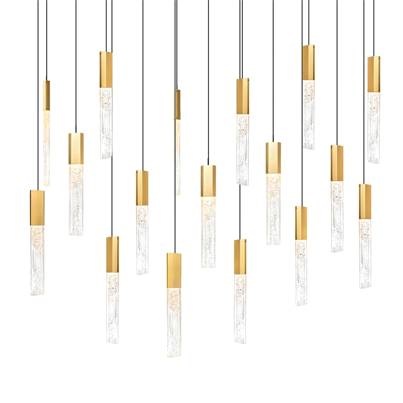CWI Lighting Greta Integrated LED Brass Chandelier