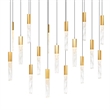 CWI Lighting Greta Integrated LED Brass Chandelier