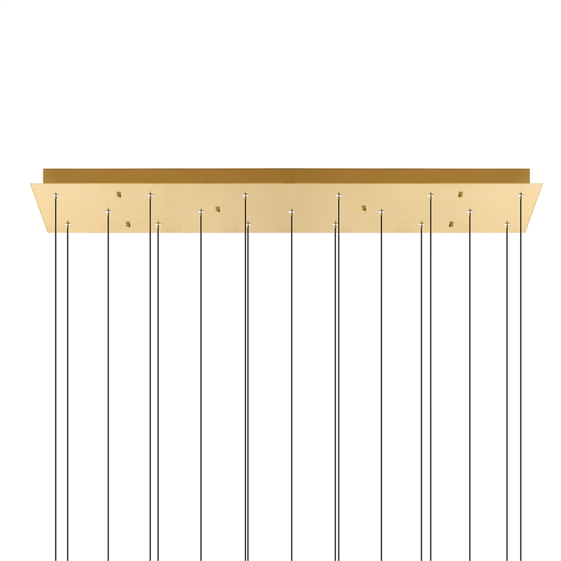CWI Lighting Greta Integrated LED Brass Chandelier