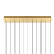 CWI Lighting Greta Integrated LED Brass Chandelier