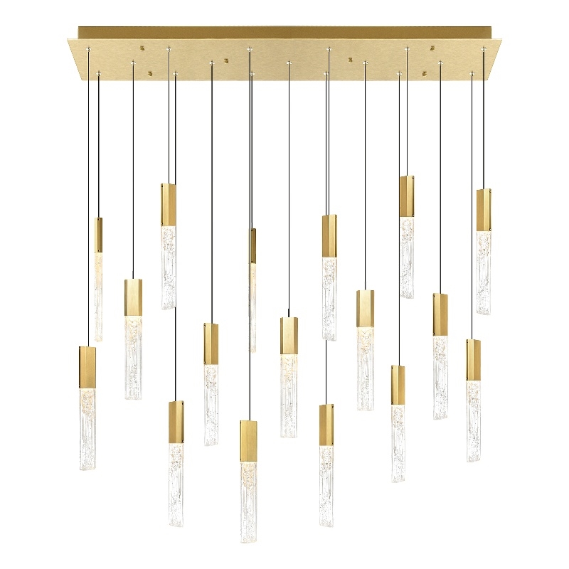 CWI Lighting Greta Integrated LED Brass Chandelier