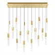 CWI Lighting Greta Integrated LED Brass Chandelier