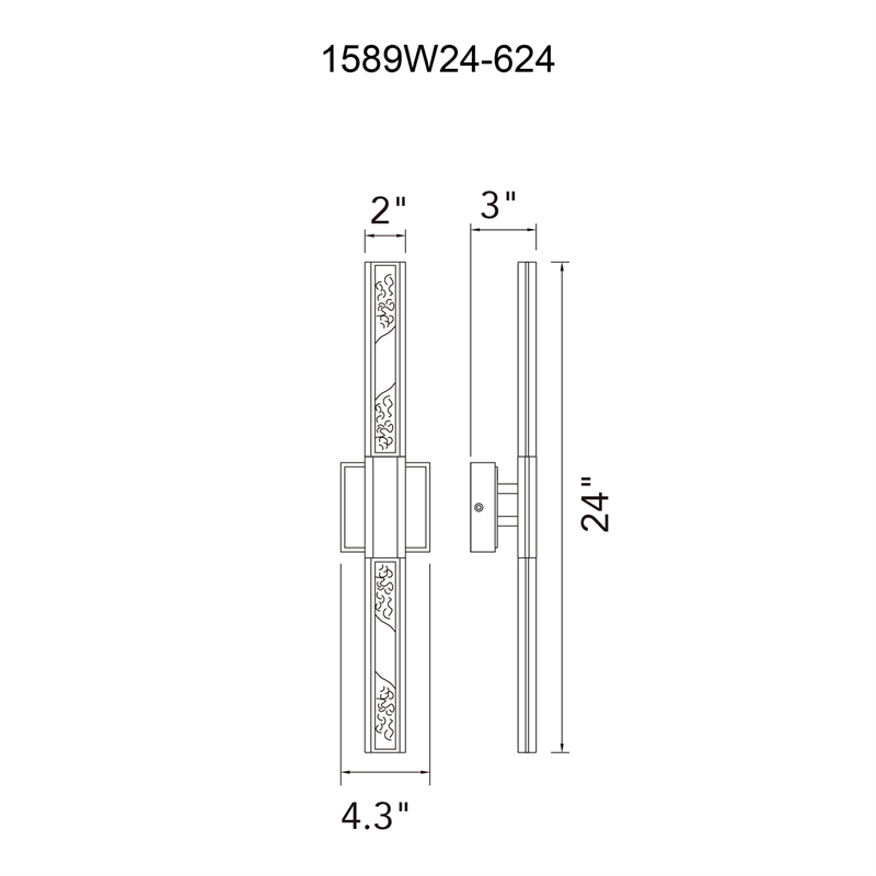CWI Lighting Greta Integrated LED Brass Vanity Light
