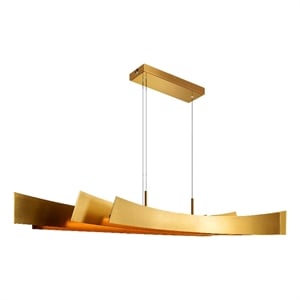 CWI Lighting Candora Integrated LED Brass Chandelier