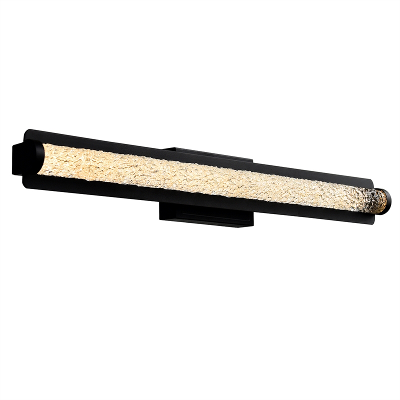 CWI Lighting Fiji Integrated LED Black Outdoor Wall Light