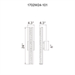 CWI Lighting Fiji Integrated LED Black Outdoor Wall Light