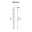 CWI Lighting Fiji Integrated LED Black Outdoor Wall Light