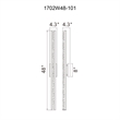 CWI Lighting Fiji Integrated LED Black Outdoor Wall Light