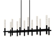 CWI Lighting Dragonswatch Integrated LED Black Chandelier