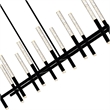 CWI Lighting Dragonswatch Integrated LED Black Chandelier