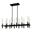 CWI Lighting Dragonswatch Integrated LED Black Chandelier