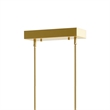 CWI Lighting Dragonswatch Integrated LED Satin Gold Chandelier