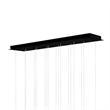 CWI Lighting Dragonswatch Integrated LED Black Chandelier