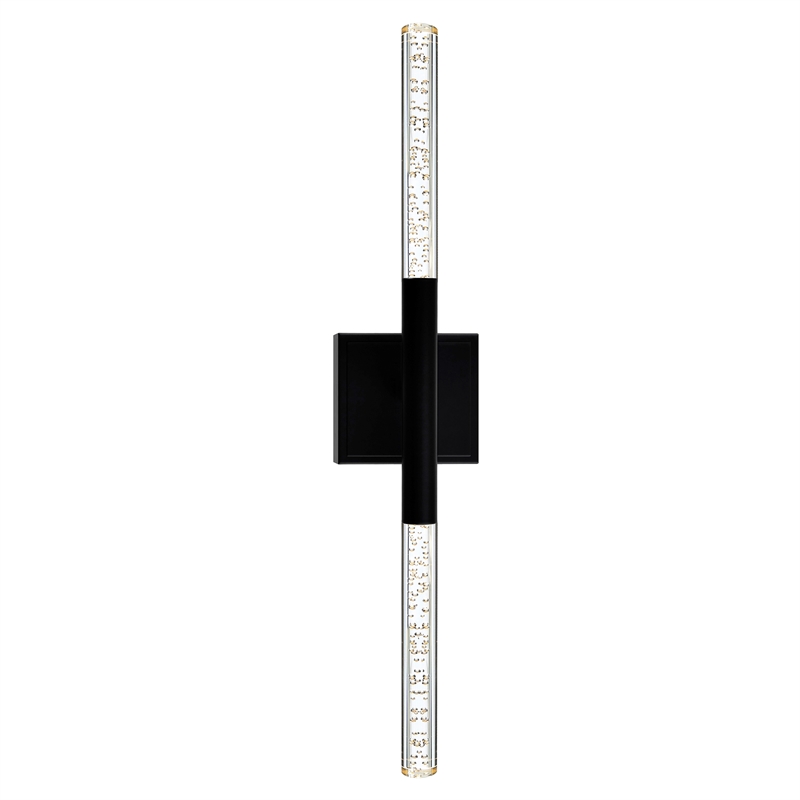 CWI Lighting Dragonswatch Integrated LED Black Vanity Light