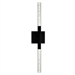 CWI Lighting Dragonswatch Integrated LED Black Vanity Light