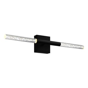 CWI Lighting Dragonswatch Integrated LED Black Vanity Light
