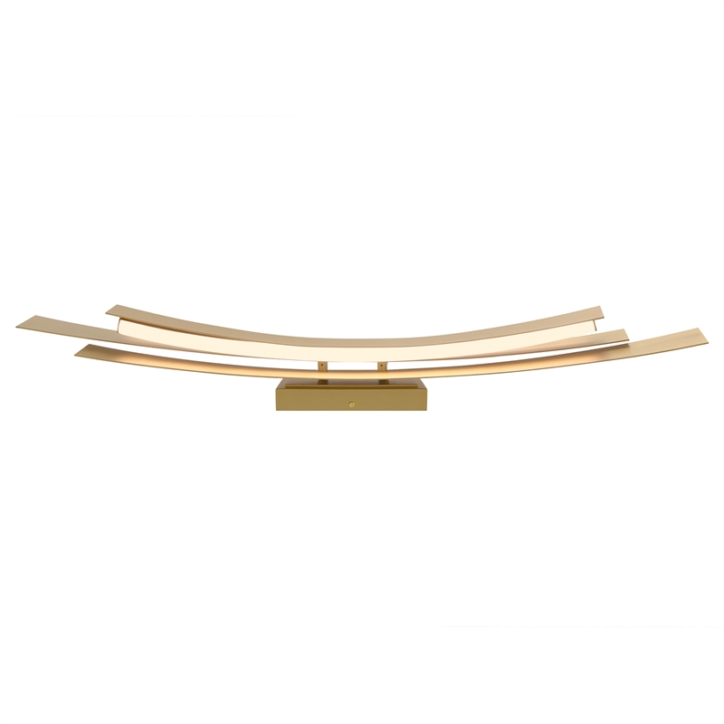 Candora Integrated LED Brass Vanity Light